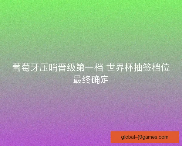 葡萄牙压哨晋级第一档 世界杯抽签档位最终确定